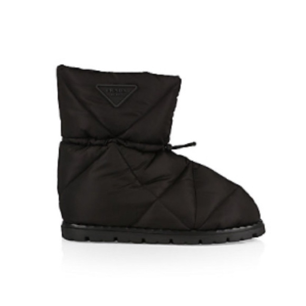 Prada Quilted Black Ankle Boot